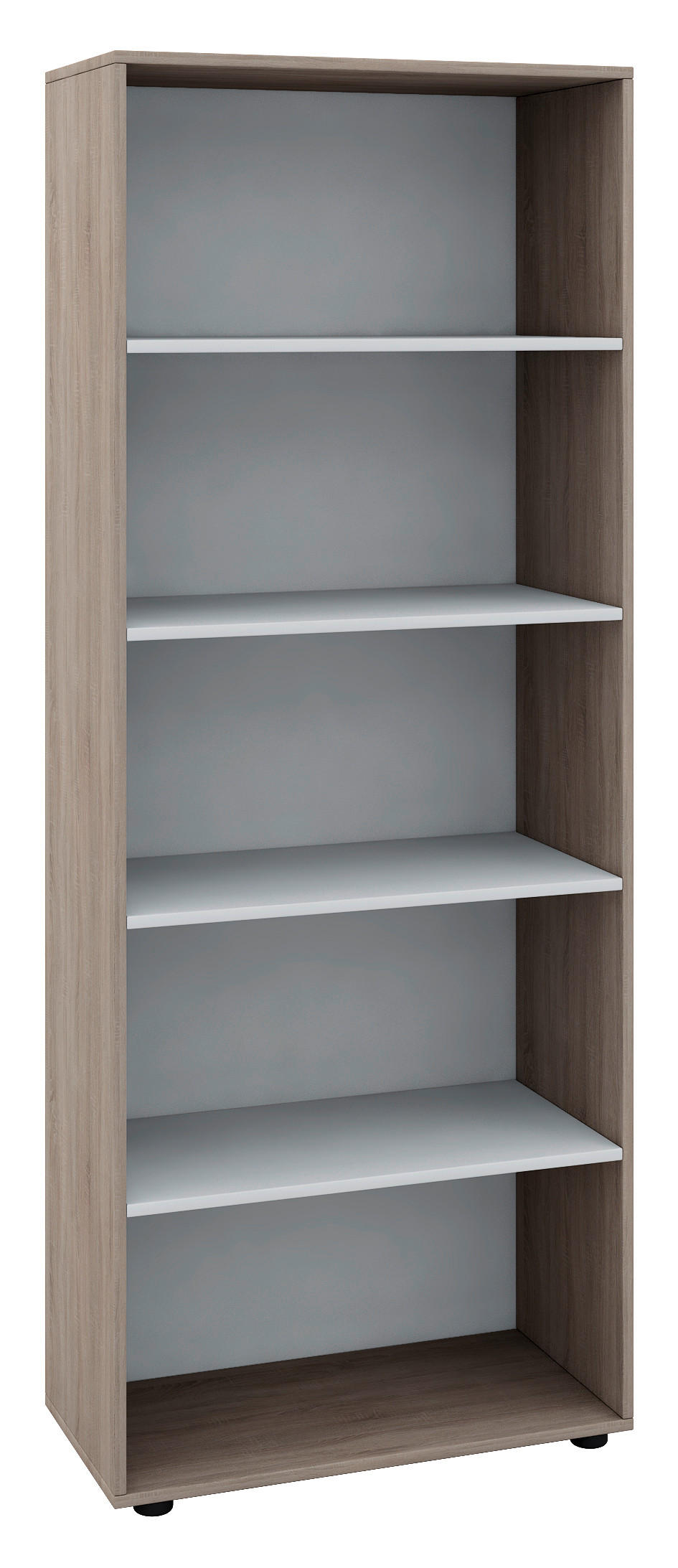 MULTISKÅP 70/178/37 cm - Sonoma ek/svart, Design, trämaterial/plast (70/178/37cm) - MID.YOU