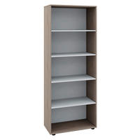 MULTISKÅP 70/178/37 cm  - Sonoma ek/svart, Design, trämaterial/plast (70/178/37cm) - MID.YOU