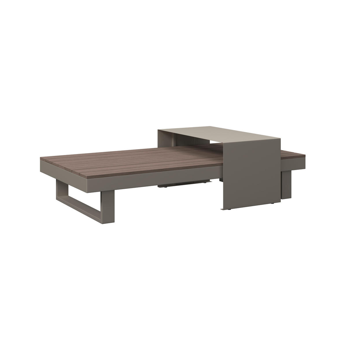 LOUNGEGARNITUR 4-teilig  245/329 cm  Aluminium  - Beige/Braun, MODERN, Kunststoff/Textil (245/329cm) - Ambia Garden