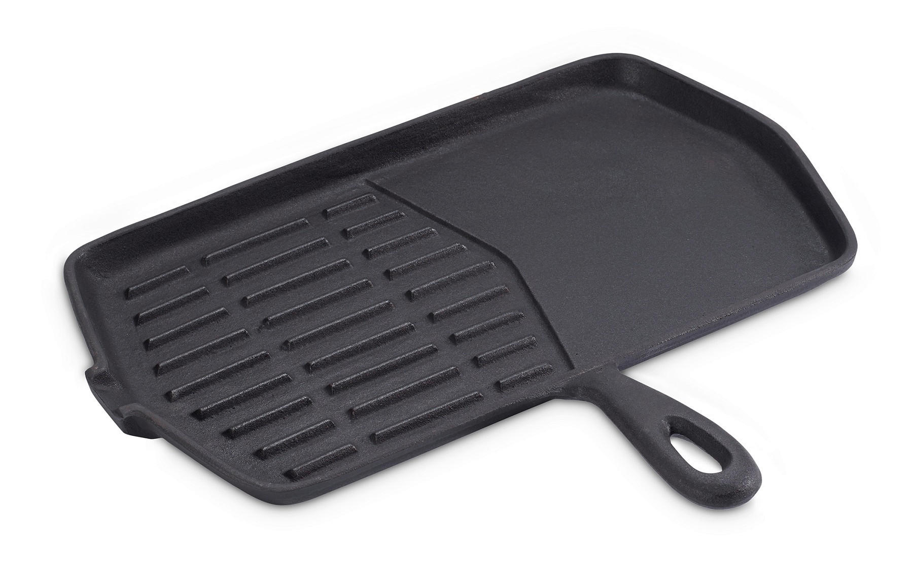 GRILLPFANNE  - Schwarz, Basics, Metall (34/30,5/2cm) - Echtwerk