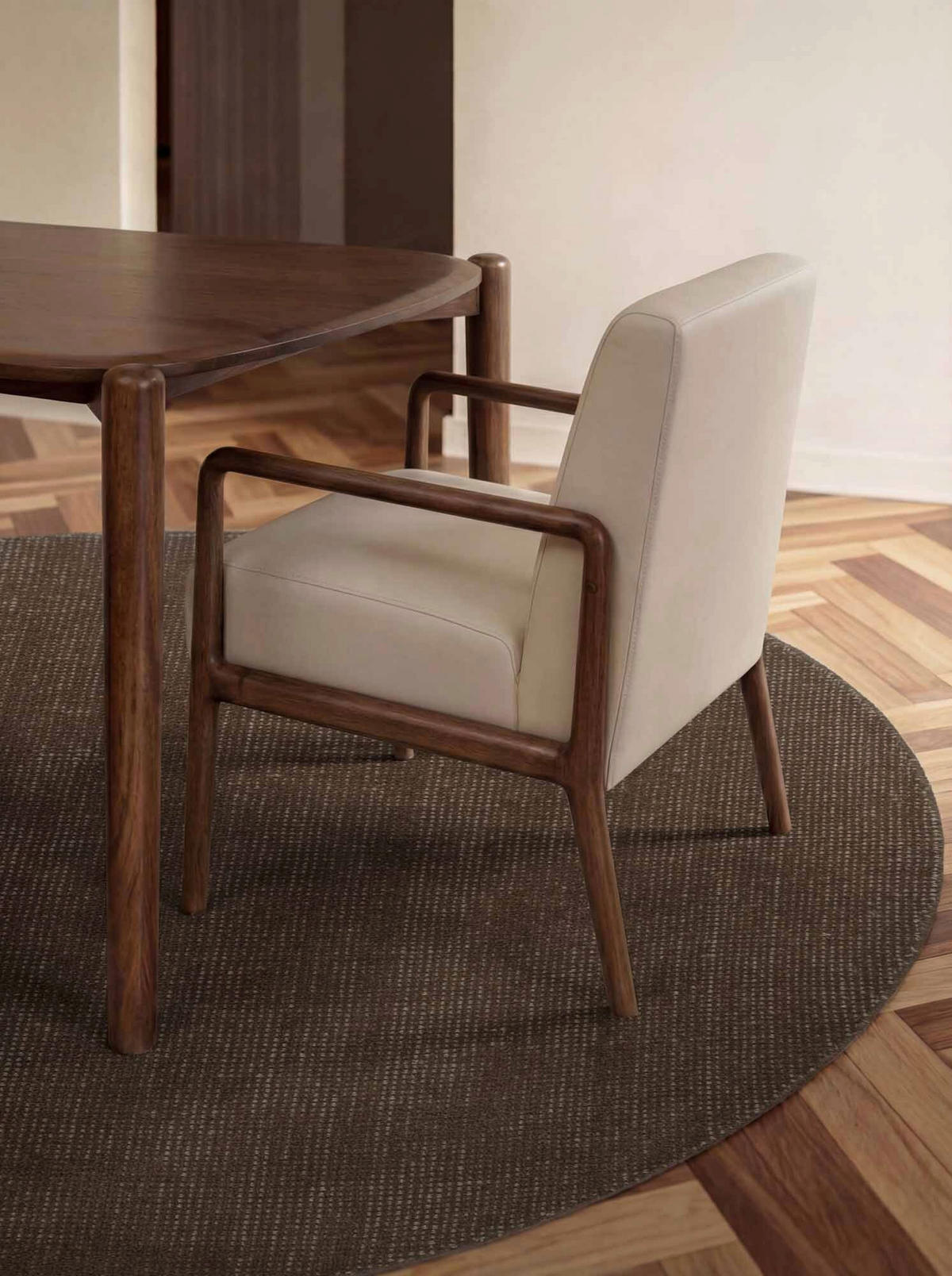 WOLLTEPPICH 200 cm Greenwich Braun rund  - Braun, Basics, Textil (200cm) - Ted Baker