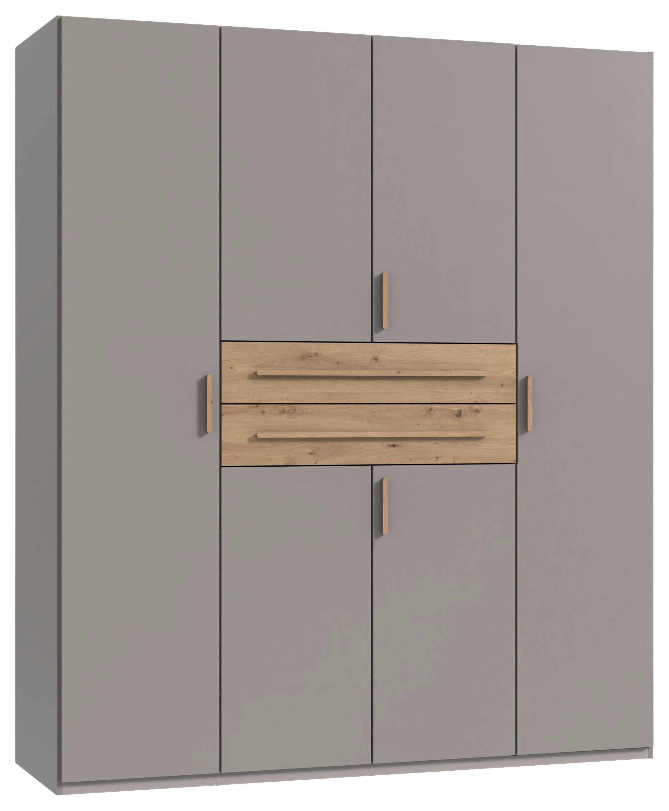 ORMAR ZA ODJEĆU siva, sahara, hrast Artisan   - sahara/siva, Moderno, drvni materijal (180/208/65cm) - Carryhome