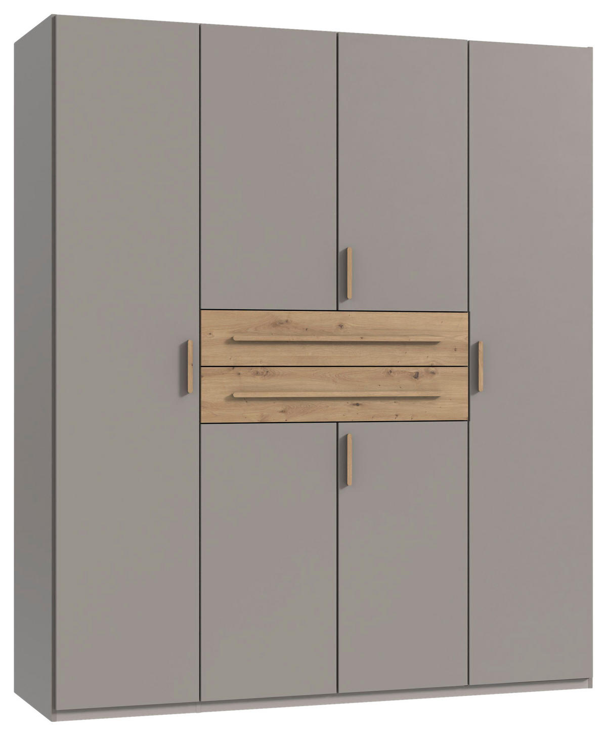 ORMAR ZA ODJEĆU siva, sahara, hrast Artisan   - sahara/siva, Moderno, drvni materijal (180/208/65cm) - Carryhome