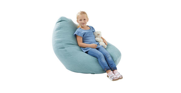 SITZSACK Webstoff 220 L - Mintgrün, KONVENTIONELL, Textil (65/95/75cm) - Xora