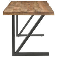 PISAĆI STOL  prirodne boje, crna  drvo, metal  - prirodne boje/crna, Moderno, drvo/metal (175/76/80cm) - Livetastic