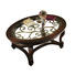 COUCHTISCH Birke, Kautschukholz furniert oval Nussbaumfarben - Nussbaumfarben, KONVENTIONELL, Glas/Holz (122/51/86cm) - Landscape COUCHTISCH Birke, Kautschukholz furniert oval Nussbaumfarben - Nussbaumfarben, KONVENTIONELL, Glas/Holz (122/51/86cm) - Landscape