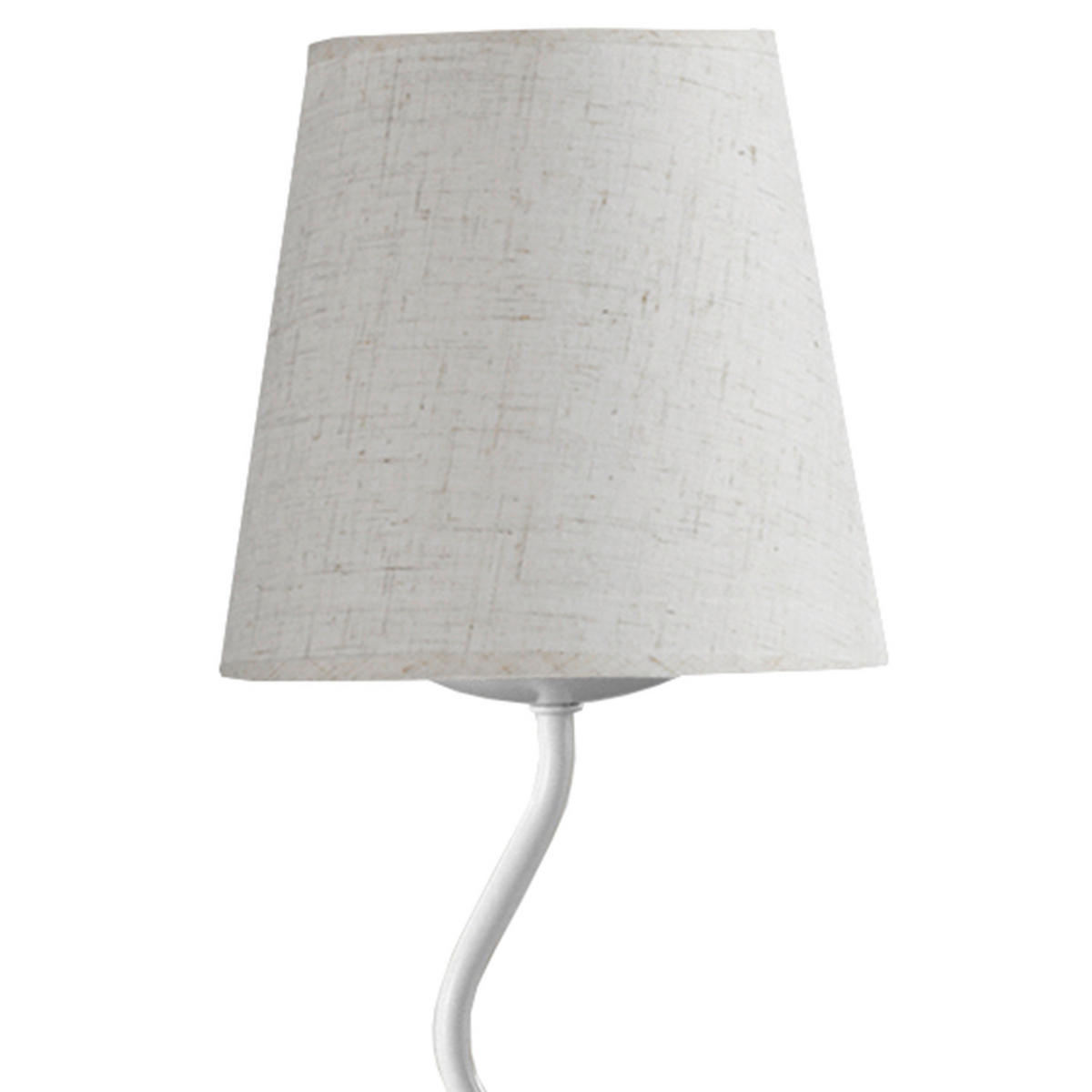 NACHTTISCHLEUCHTE 16/37 cm   - Weiß, KONVENTIONELL, Metall (16/37cm)