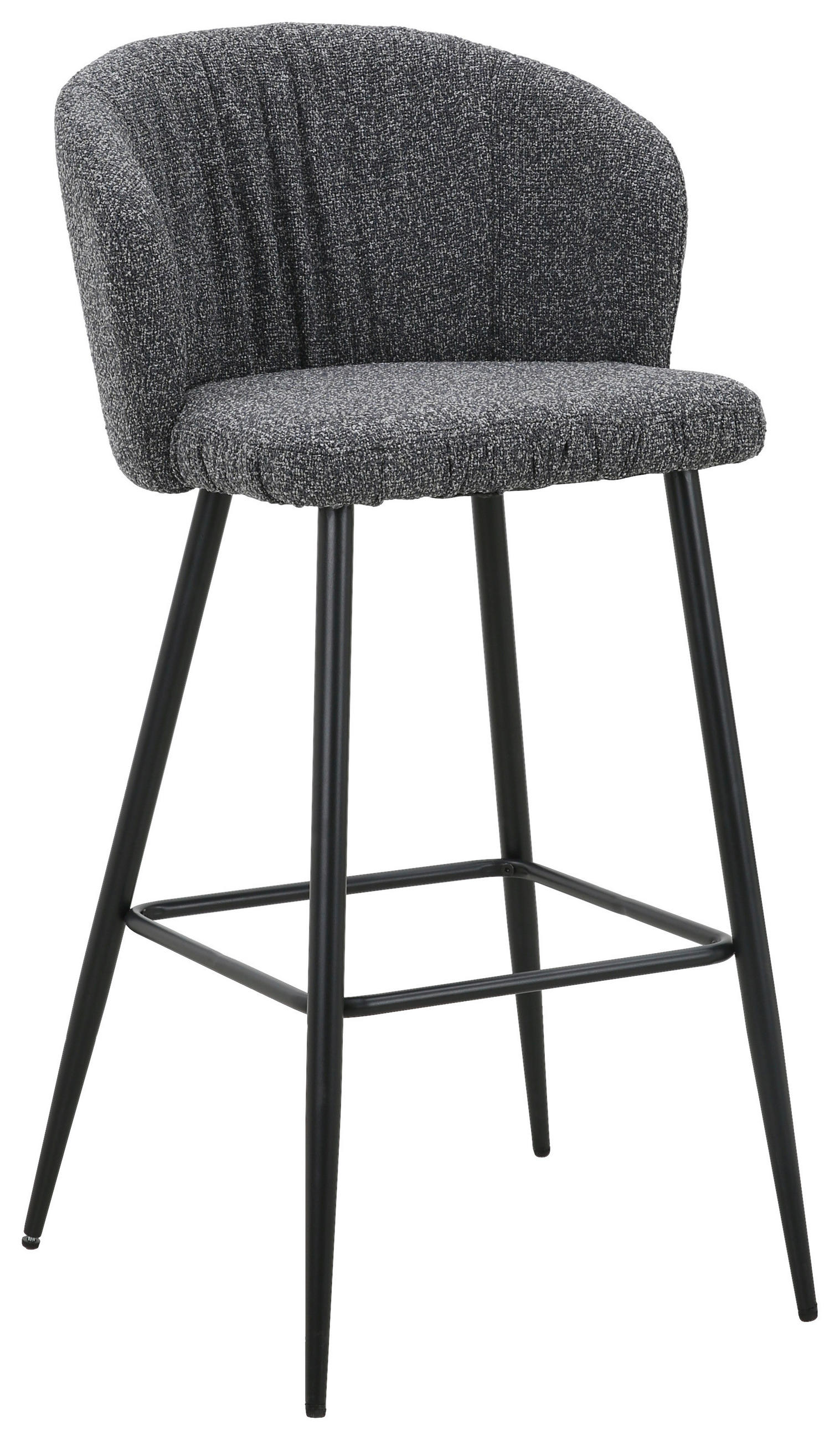 BARPALL i svart, mörkgrå  - mörkgrå/svart, Modern, metall/textil (55/103/55cm) - Carryhome