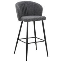 BARPALL i svart, mörkgrå  - mörkgrå/svart, Modern, metall/textil (55/103/55cm) - Carryhome