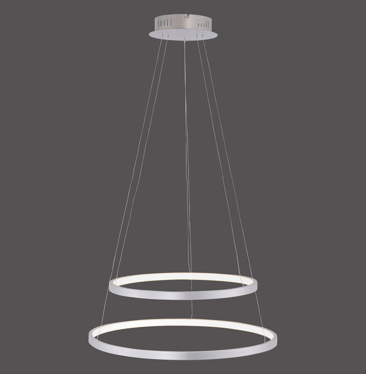 LUSTRĂ LED 50/50/120 cm  - argintiu, Design, plastic/metal (50/50/120cm)
