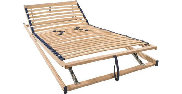 LATTENROST 100/200 cm Kopfteil, Fußteil, Mittelzone verstellbar, Birke  - Birkefarben, Basics, Holz/Kunststoff (100/200cm) - Sleeptex