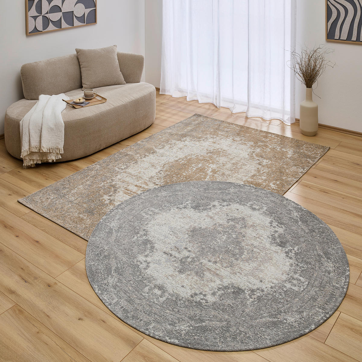 VINTAGE-TEPPICH 200 cm Beige  - Beige, Design, Textil (200cm) - Novel