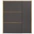 SCHUHSCHRANK 99,7/113,7/28 cm - Eichefarben/Anthrazit, Design, Glas/Holzwerkstoff (99,7/113,7/28cm) - Voleo SCHUHSCHRANK 99,7/113,7/28 cm - Eichefarben/Anthrazit, Design, Glas/Holzwerkstoff (99,7/113,7/28cm) - Voleo
