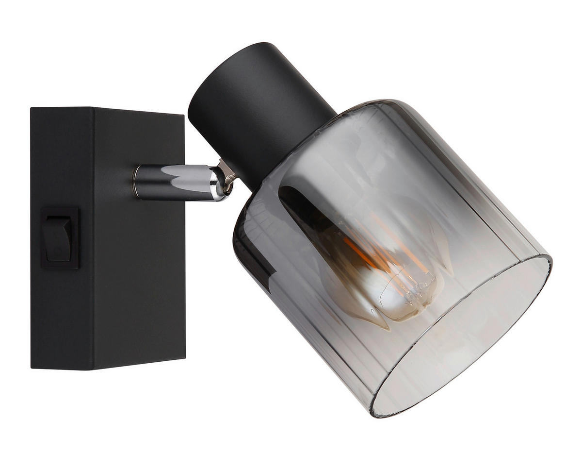 REFLEKTOR  JACK  8/13,5 cm           - barve kroma/črna, Basics, kovina/steklo (8/13,5cm)