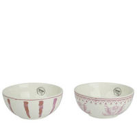 SCHALE   - Lila/Weiß, LIFESTYLE, Keramik (14,00/14,00/8,00cm)