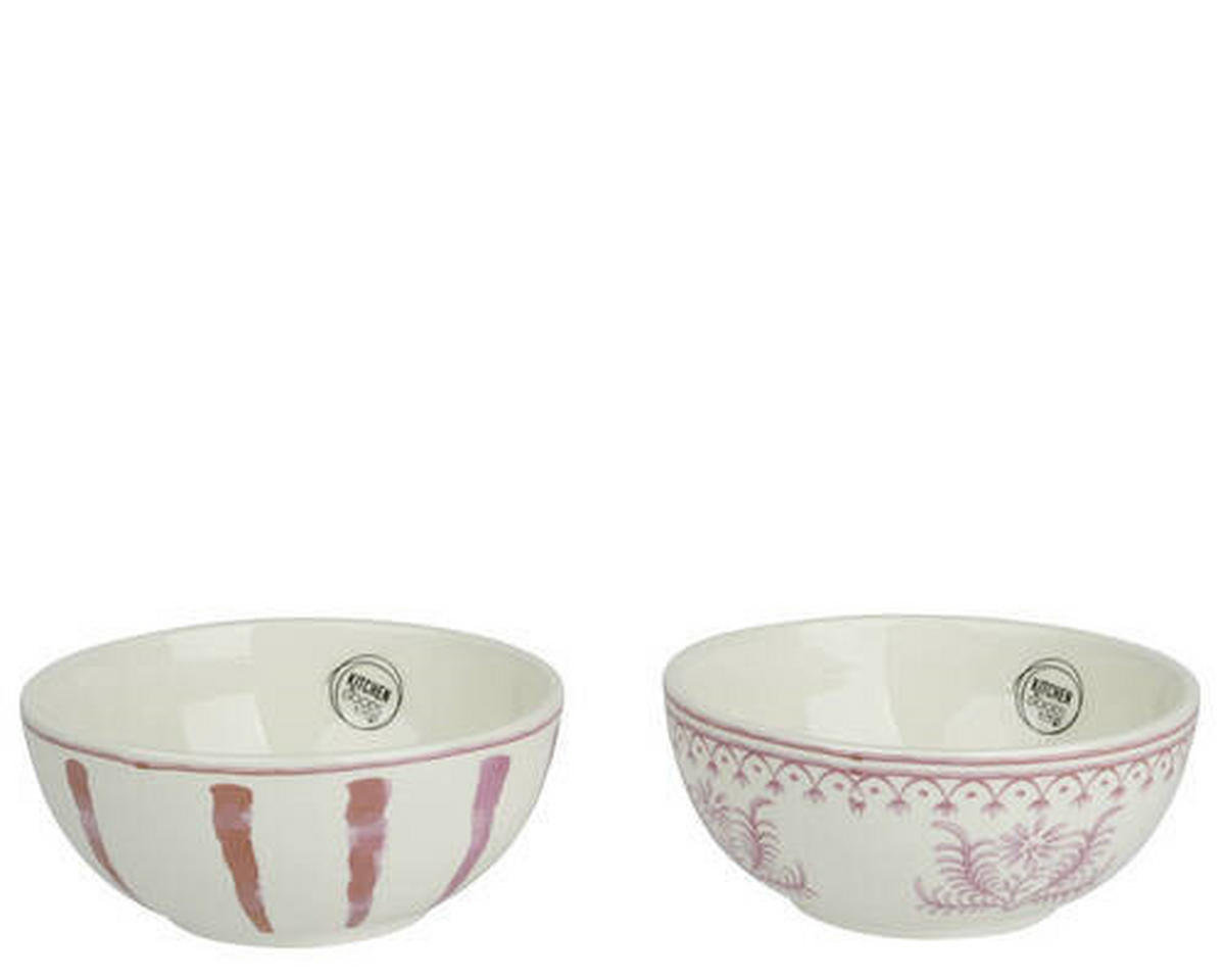 SCHALE   - Lila/Weiß, LIFESTYLE, Keramik (14,00/14,00/8,00cm)