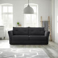 SCHLAFSOFA Webstoff Anthrazit  - Anthrazit/Schwarz, KONVENTIONELL, Kunststoff/Textil (220/89/104cm) - Carryhome