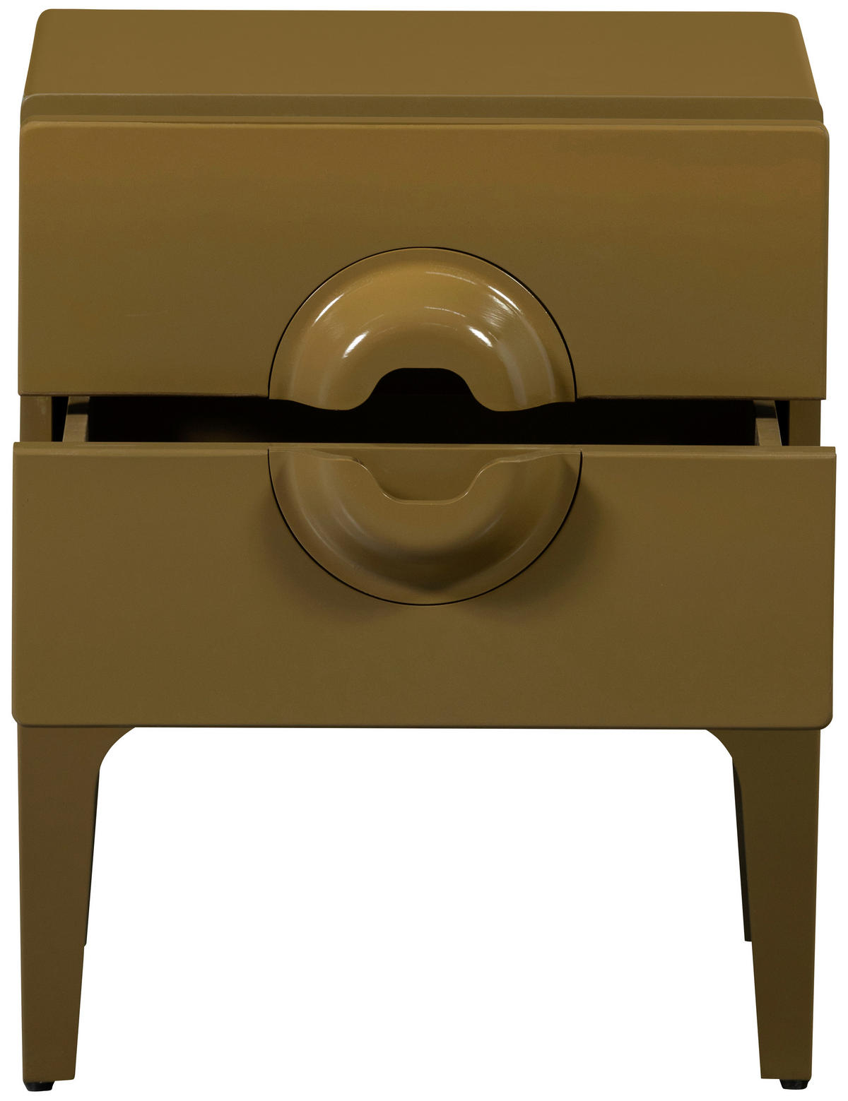 KOMMODE Merge, 44/57/45 cm, 2 Schublade(n)  - Honig, Design, Holz/Metall (44/57/45cm) - Livetastic