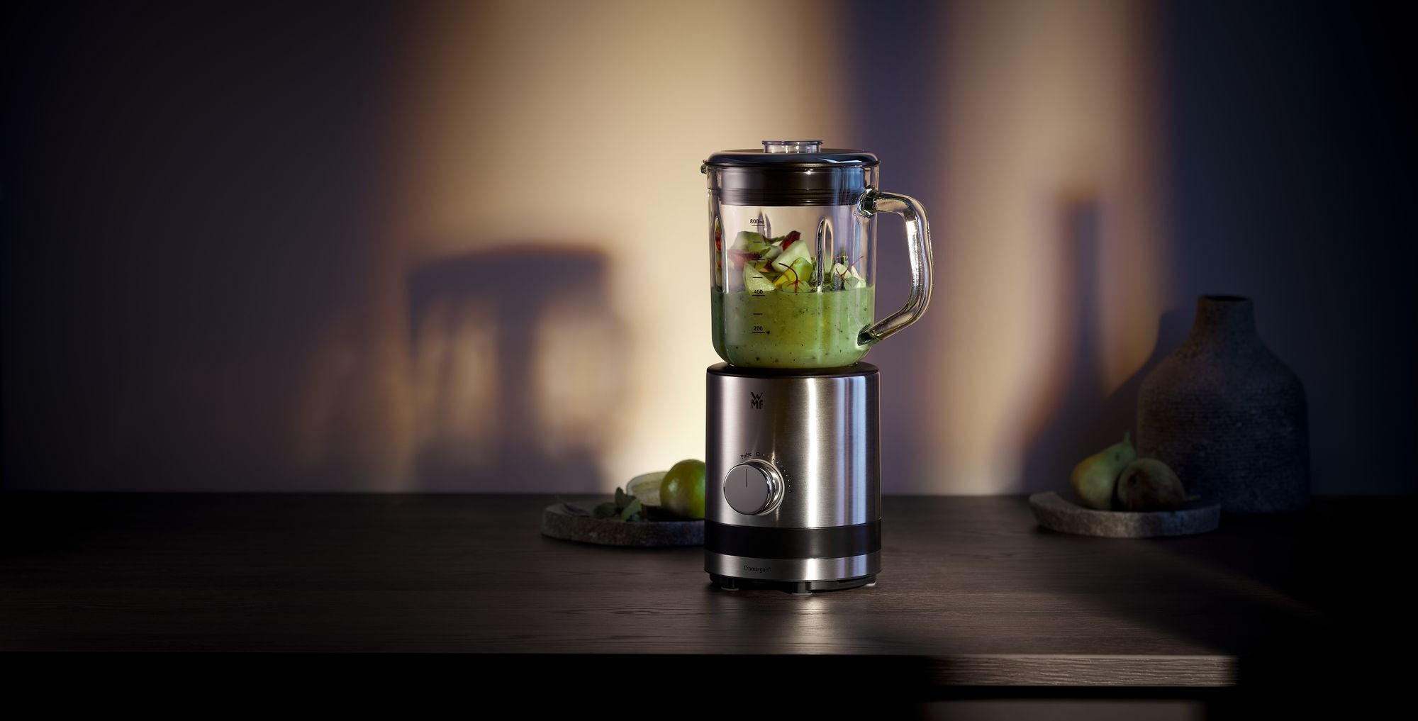 STANDMIXER KÜCHENminis  - Edelstahlfarben/Schwarz, KONVENTIONELL, Metall (17/16,5/33cm) - WMF