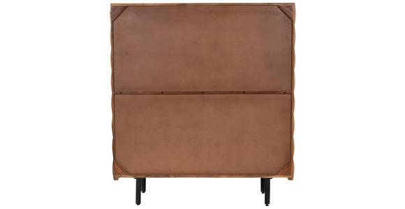 HIGHBOARD  109/120/42 cm  - Sheeshamfarben/Schwarz, Trend, Holz/Metall (109/120/42cm) - Ambia Home