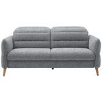 2-SITZER-SOFA  in Webstoff Blaugrau  - Eiche Bianco/Blaugrau, Design, Holz/Textil (192-220/85-106/98-112cm) - Dieter Knoll