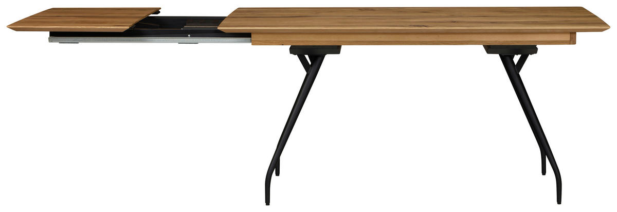 AUSZIEHTISCH Eichefarben, Bronzefarben rechteckig  ausziehbar, in verschiedenen Größen erhältlich  - Eichefarben/Schwarz, Design, Holz/Holzwerkstoff (160(210)/90/76cm) - Moderano