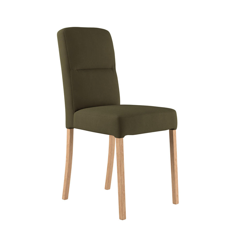 Vierfußstuhl Emma Ii Webstoff Moosgrün, B: 43 Cm