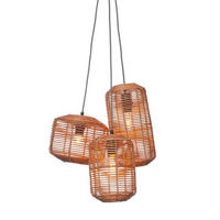 HÄNGLAMPA GOOD&MOJO 49/49/53 cm  - naturfärgad, Trend, trä (49/49/53cm) - Good & Mojo