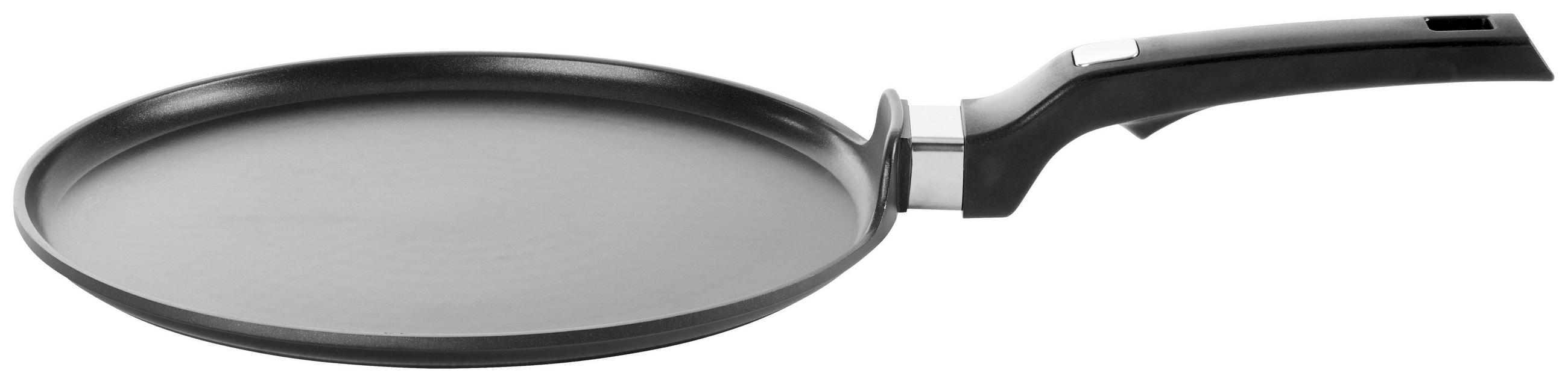 CREPESPFANNE Perfect Cooking 28 cm  - Edelstahlfarben/Schwarz, Basics, Kunststoff/Metall (28cm) - Homeware Profession.