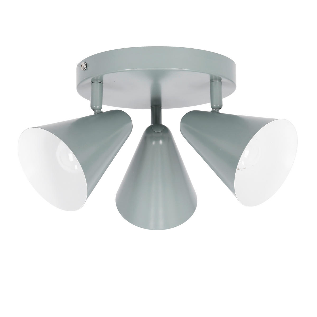 DECKENSTRAHLER 34/34/16 cm   - Grau, Trend, Metall (34/34/16cm)
