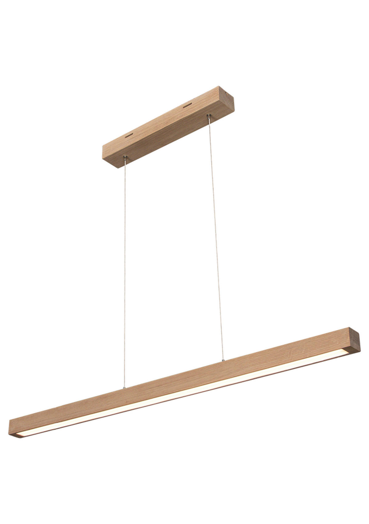 ZÁVESNÉ LED SVIETIDLO, 100/6/110 cm  - farba duba, Natur, drevo (100/6/110cm) - Dieter Knoll