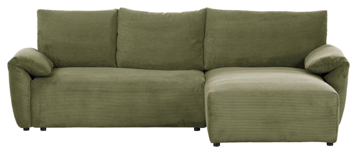 HÖRNSOFFA i manchester mörkgrön  - svart/mörkgrön, Klassisk, textil/plast (266/180cm) - MID.YOU