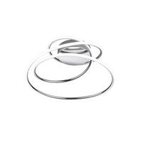 LED-DECKENLEUCHTE     - Chromfarben, Design, Metall (50/28/48cm)