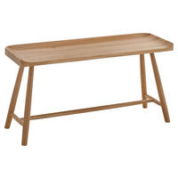 SEDACÍ LAVICE, dřevo, 95/45/35 cm - barvy dubu, Basics, dřevo (95/45/35cm)
