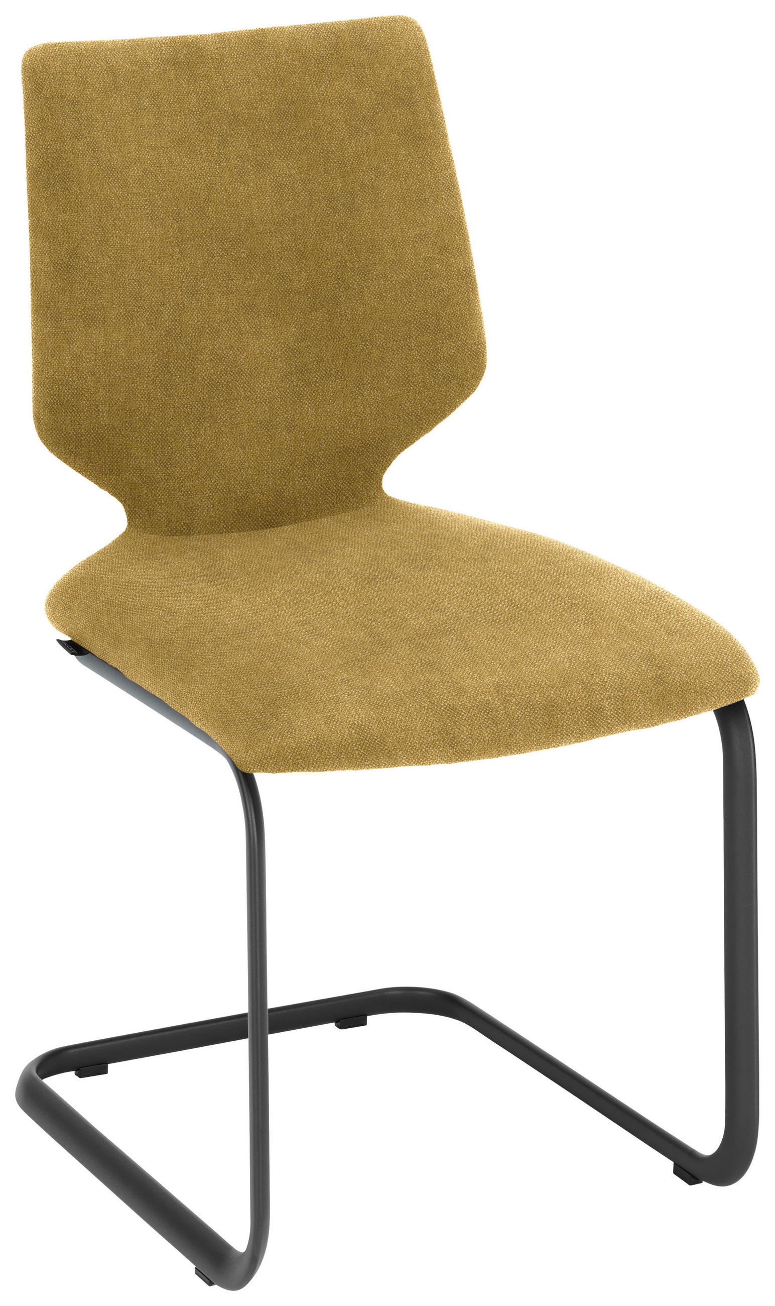 SCHWINGSTUHL  in Stahl Struktur  - Gelb/Anthrazit, Design, Textil/Metall (50/91/61cm) - Venjakob