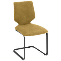 SCHWINGSTUHL Stahl Struktur  - Gelb/Anthrazit, Design, Textil/Metall (50/91/61cm) - Venjakob