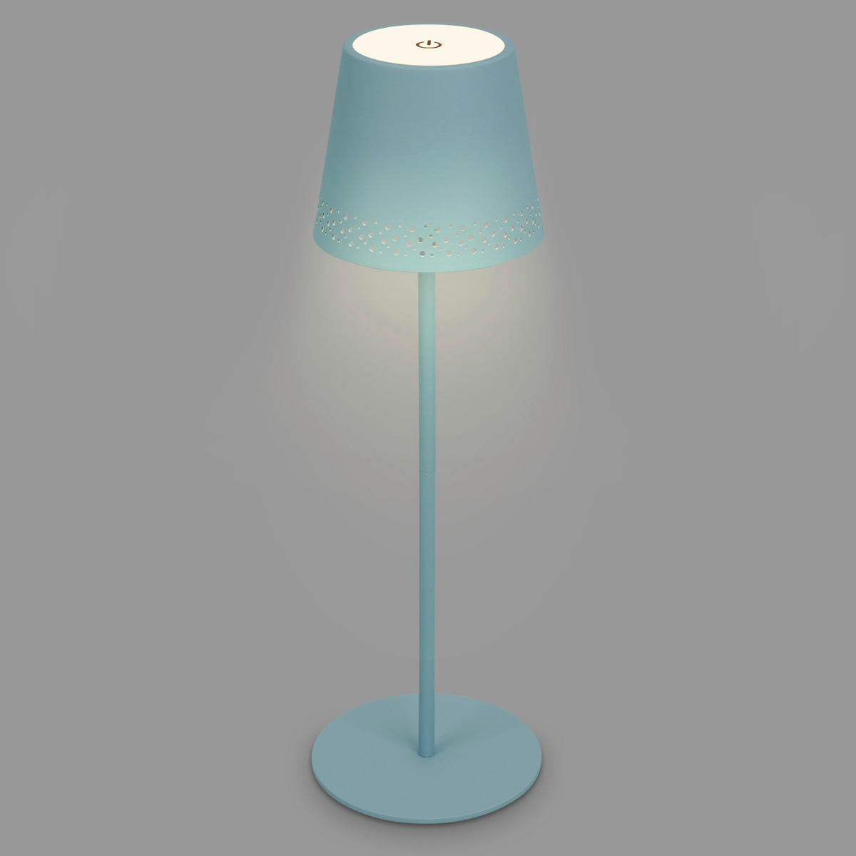 NAMIZNA SVETILKA ZA POLNJENJE        12/22-38 cm       - pastelno modra, Trend, kovina (12/22-38cm)