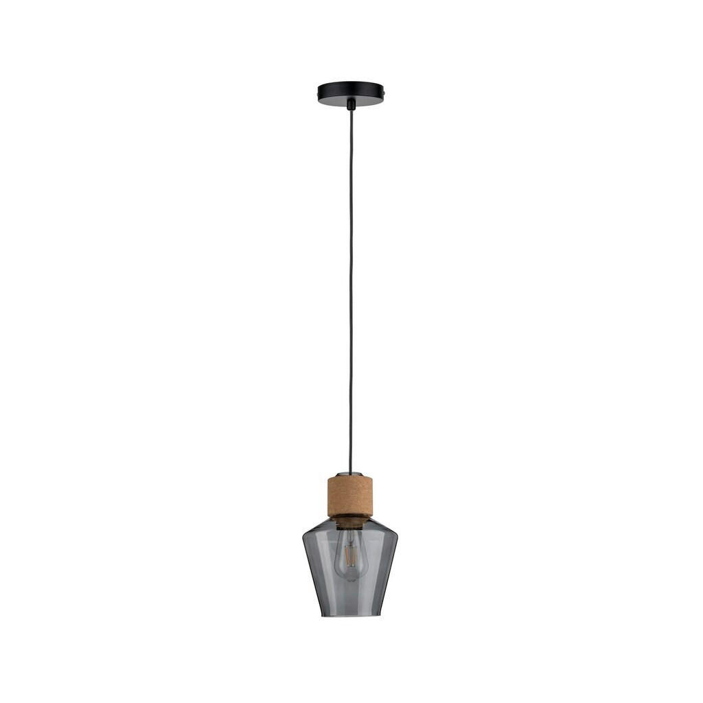 HÄNGELEUCHTE Neordic 18 cm  - Schwarz, KONVENTIONELL, Glas/Metall (18cm) - Paulmann
