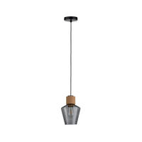 HÄNGELEUCHTE Neordic 18 cm  - Schwarz, KONVENTIONELL, Glas/Metall (18cm) - Paulmann