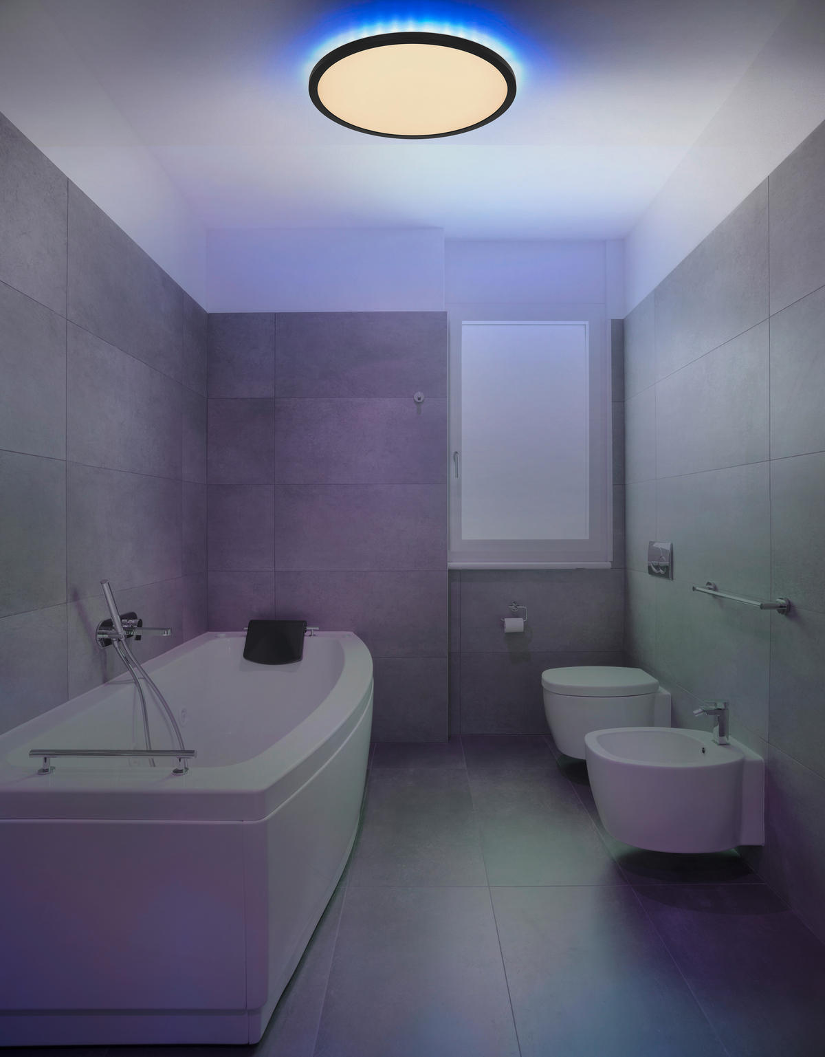 LED-DECKENLEUCHTE 21 W  42/2,5 cm    - Weiss/Opal, Design, Kunststoff (42/2,5cm) - Globo