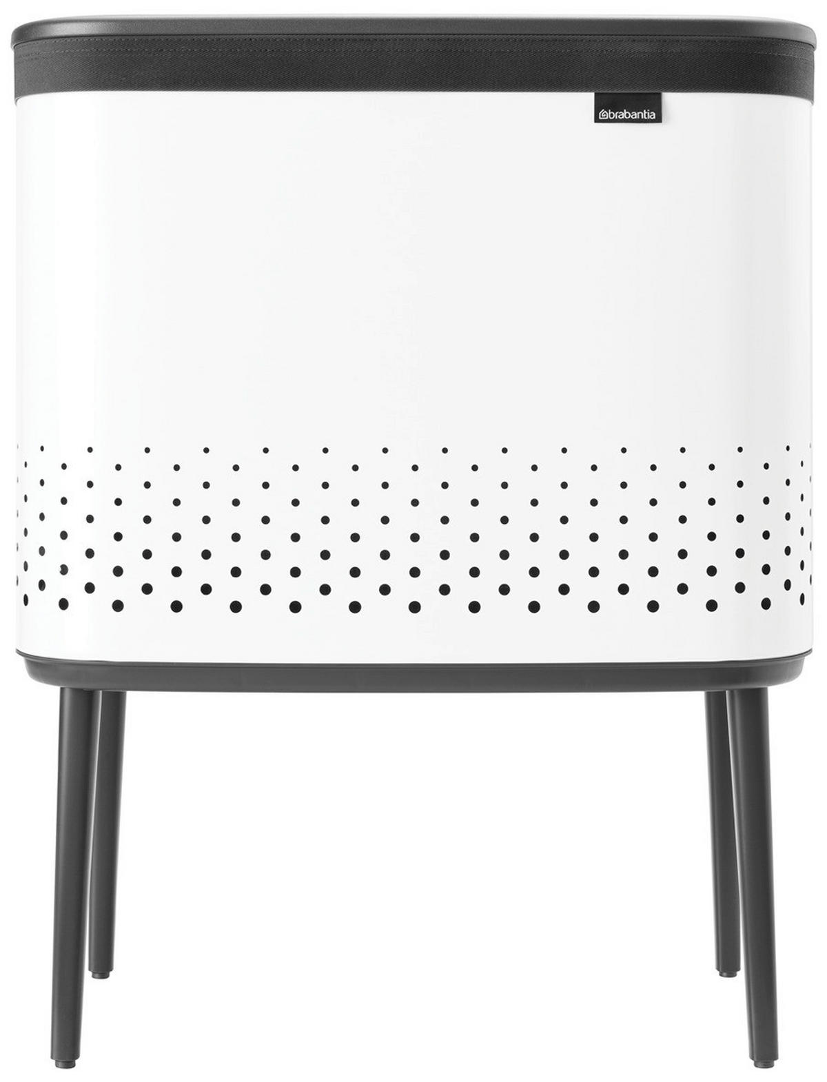 WÄSCHETONNE - Weiss, Basics, Kunststoff/Metall (54/67/32cm) - Brabantia