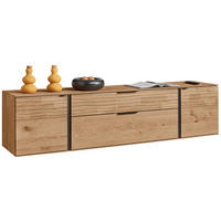 LOWBOARD  211/52/44 cm 1 Schublade(n) stehend, hängend  - Eichefarben/Anthrazit, Natur, Holz/Metall (211/52/44cm) - Valnatura