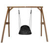 NESTSCHAUKEL  - Schwarz/Braun, KONVENTIONELL, Holz (254/207/160cm) - Ambia Garden