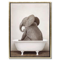 LEINWANDBILD Tiere 32,5/42,5 cm  - Beige/Goldfarben, LIFESTYLE, Holz/Kunststoff (32,5/42,5cm) - Monee