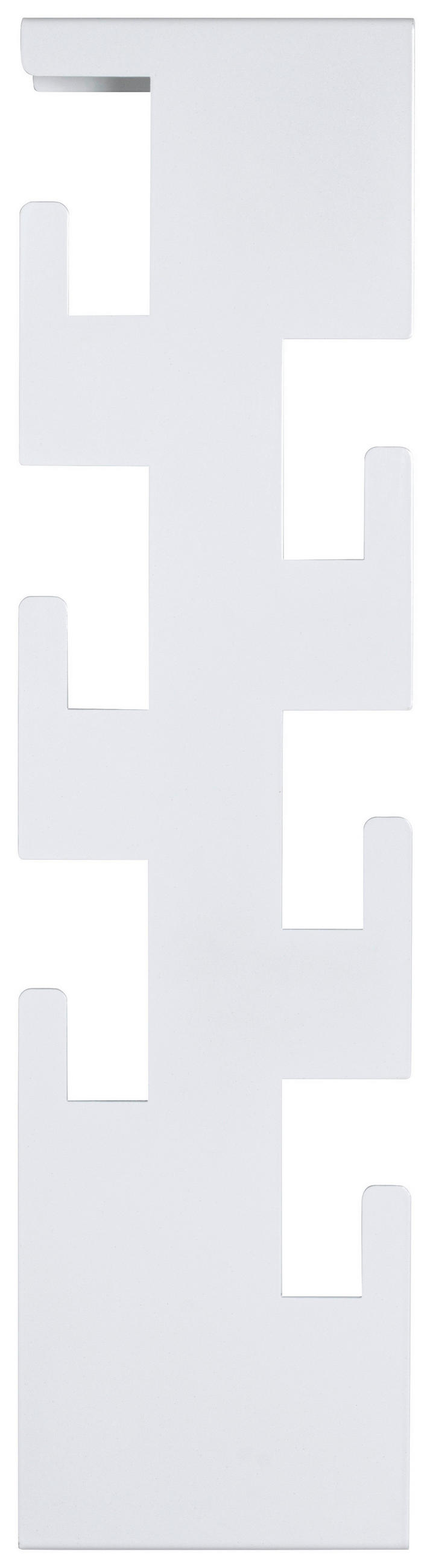 WANDGARDEROBE - Weiß, Design, Metall (15/60/8cm)
