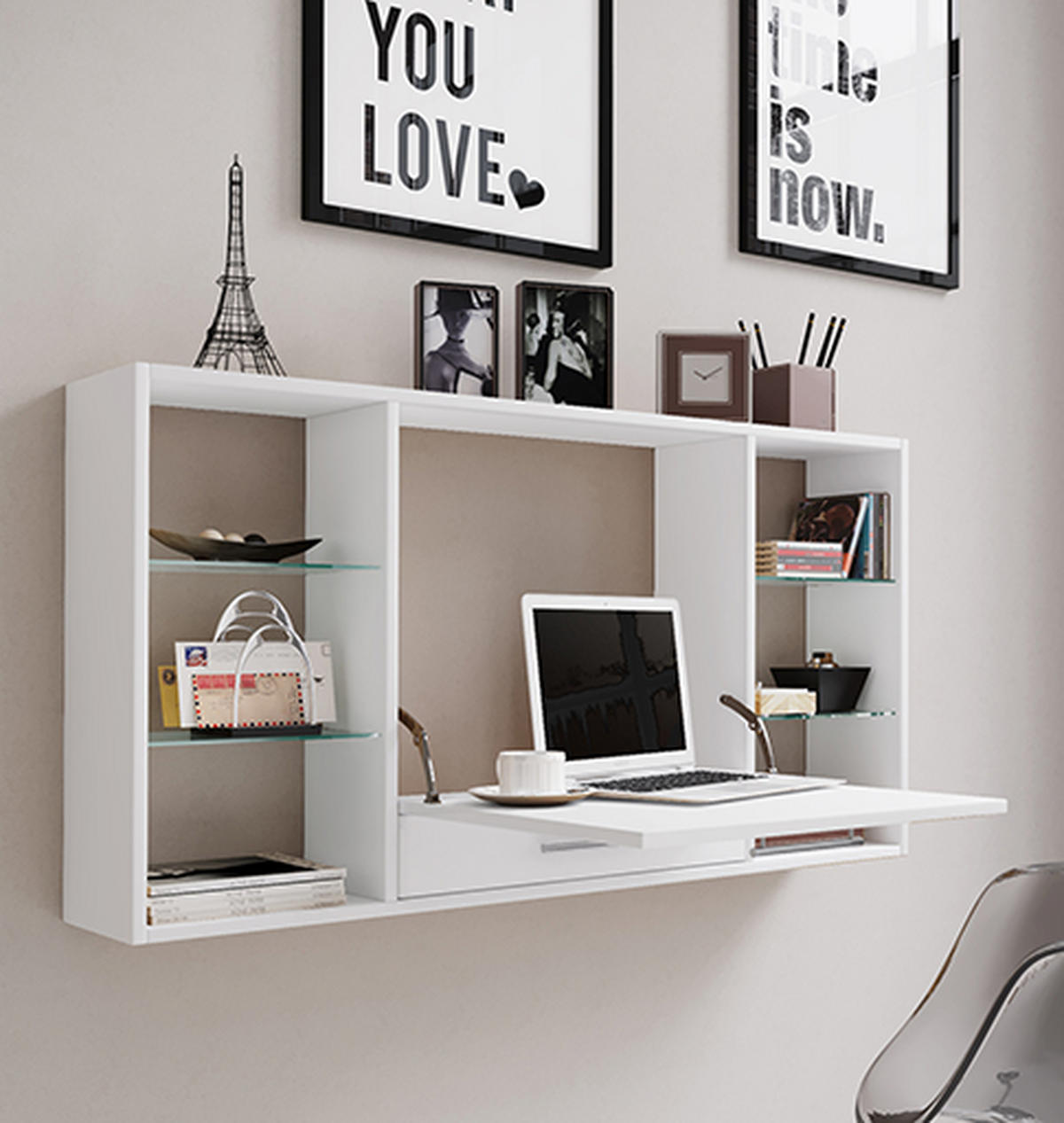 LAPTOPTISCH 115/20/60 cm  in Weiss  - Weiss, Basics, Holzwerkstoff (115/20/60cm) - MID.YOU