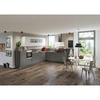 EINBAUKÜCHE FEEL  - Weiß/Grau, Design, Holzwerkstoff - Nolte Küchen