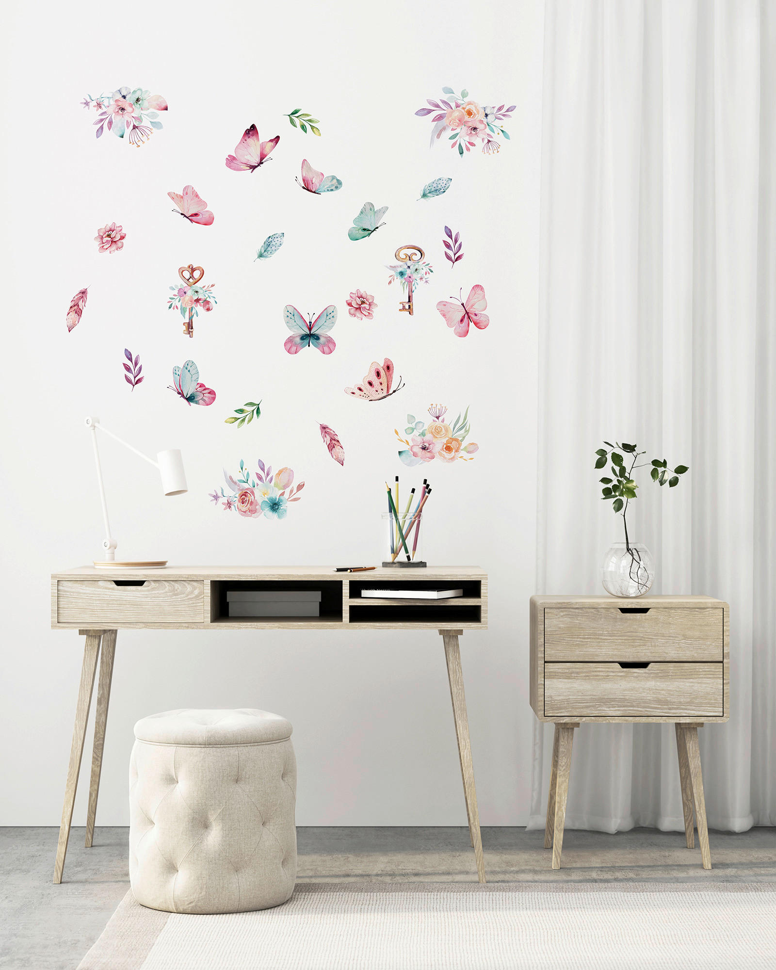 DEKOSTICKER  - Multicolor, Basics, Kunststoff (50/70cm) - Euroart