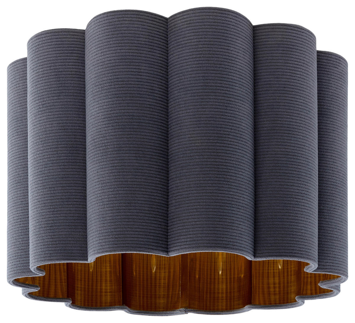 DECKENLEUCHTE  40/32 cm    - Goldfarben/Schwarz, Trend, Kunststoff/Textil (40/32cm) - Novel