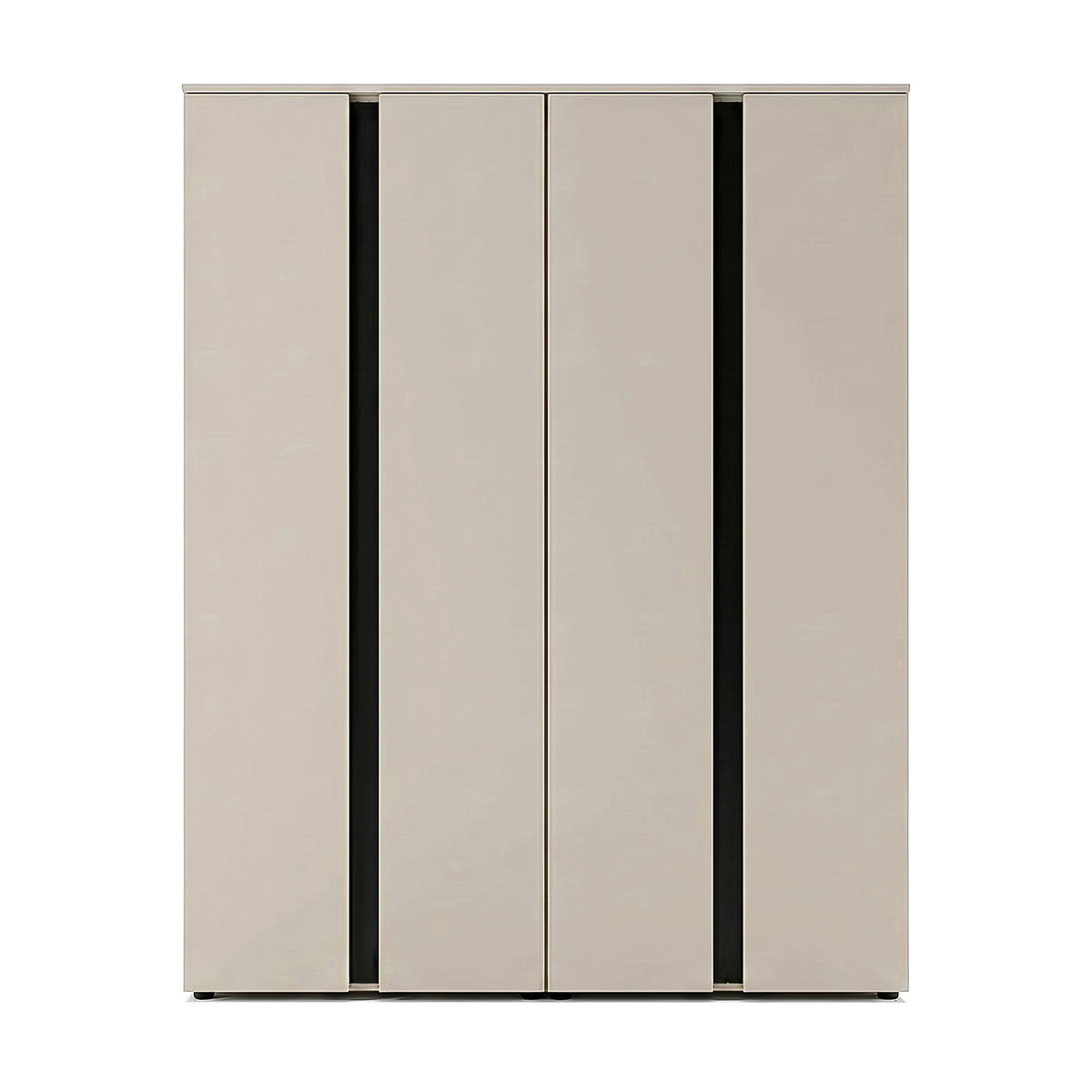DREHTÜRENSCHRANK 158/184/52 cm,  in Kaschmir, 4 Tür(en)  - Kaschmir, ROMANTIK / LANDHAUS, Holzwerkstoff (158/184/52cm) - Livetastic
